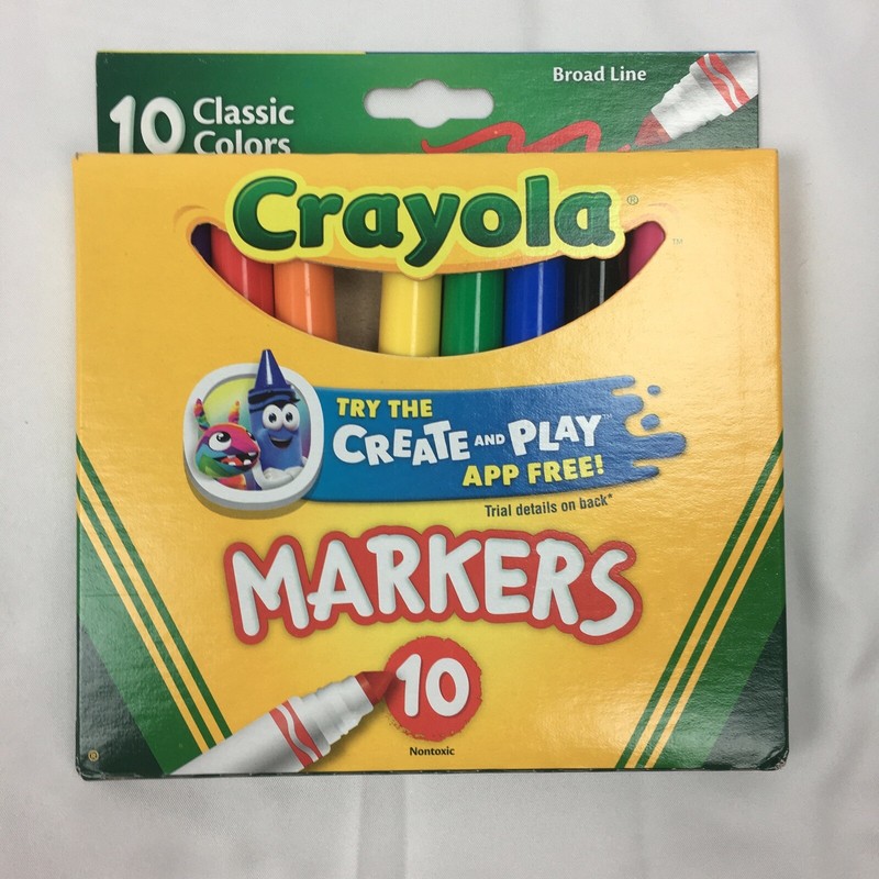 10 Color Set Broad Line Red Blue Green