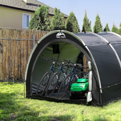 Happy Travel Outdoor Bike Storage Tent8&times;7FT Large Waterproof Portable 2-in-1 ...