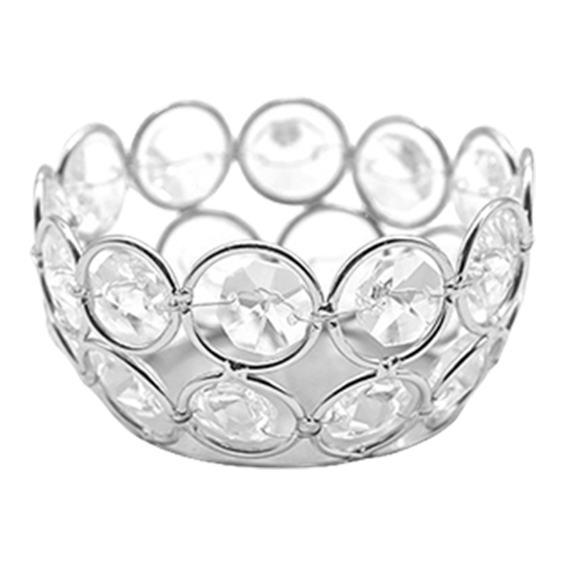 Crystal Candle Holder Bowl Candle Lantern Votive Vase Glass Bowl For Wedding