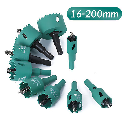 Bi metal Hole Saw Drill Bit Arbor Pilot Hole Saw Metal Wood Plastic
