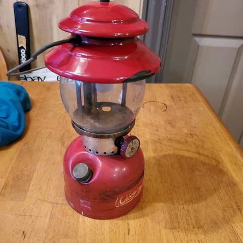 Coleman 赤 ランタン PYREX製　200a 66年 Vintage 11/66 Coleman Lantern Pyrex Red 200A | eBay