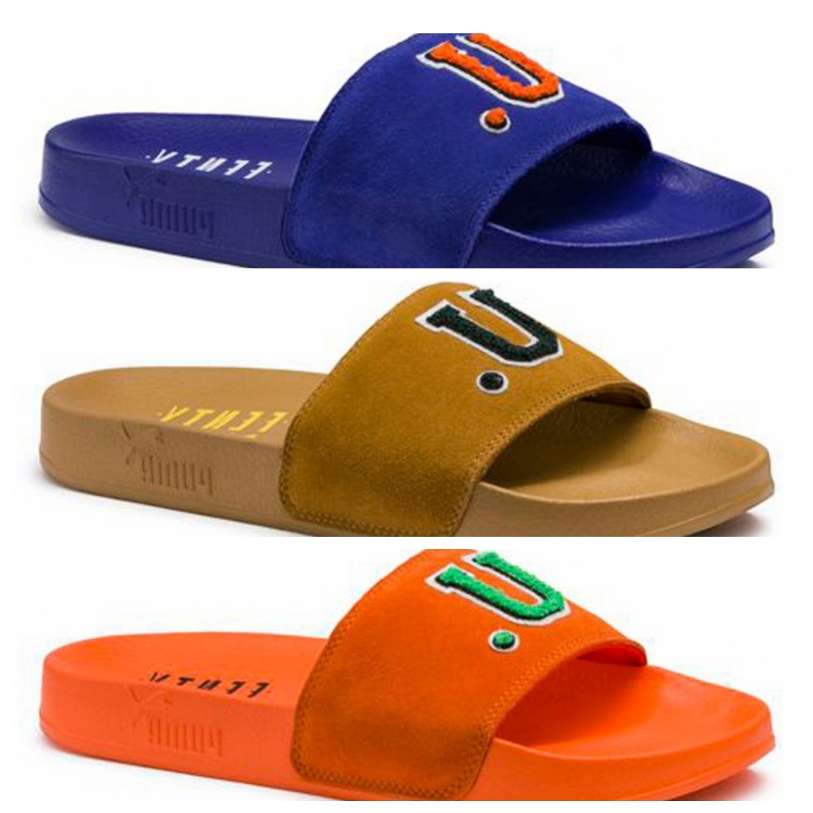 【Puma】人気 Rihanna Fenty Leadcat FU ロゴ スライド サンダル New Women's PUMA x RIHANNA LEADCAT FENTY FU Sandal Slide