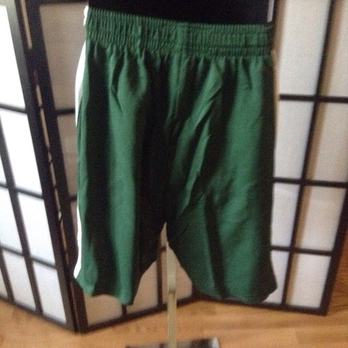 Intensity Unisex Diamond Flatback Mesh Basketball Shorts DK Green/White