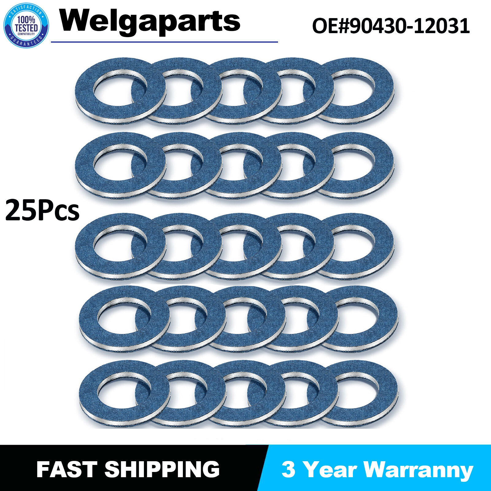 Drain Plug Gasket Crush Washer 90430-12031 For Toyota 4runne
