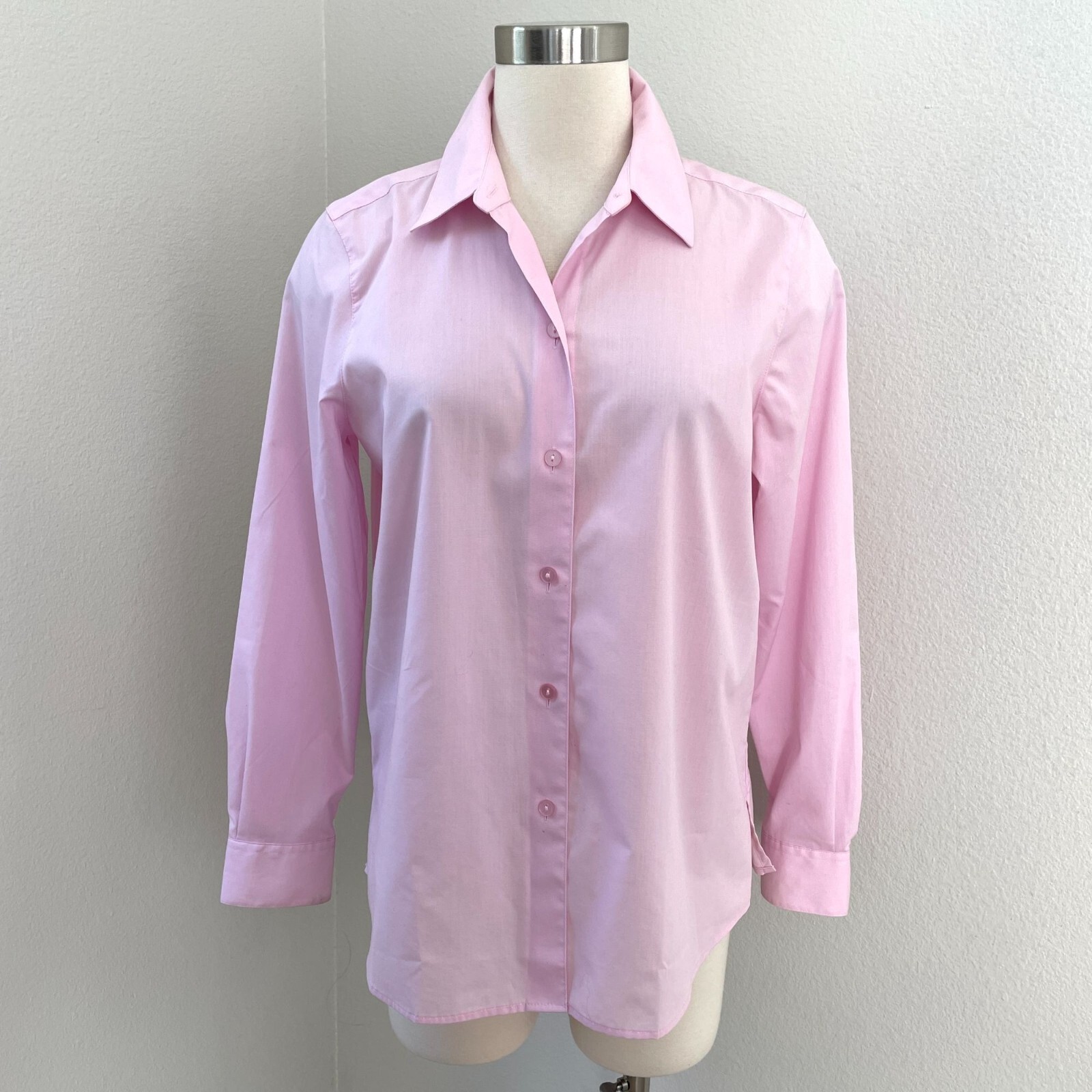 Foxcroft For Appleseeds Womens 10 Pink Wrinkle Free Button Foxcroft For Appleseeds Womens 10 Pink Wrinkle Free Button
