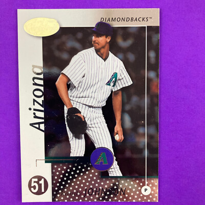 Randy Johnson 2002 Leaf Certified Sample Card #8 MLB Arizona Diamondbacks