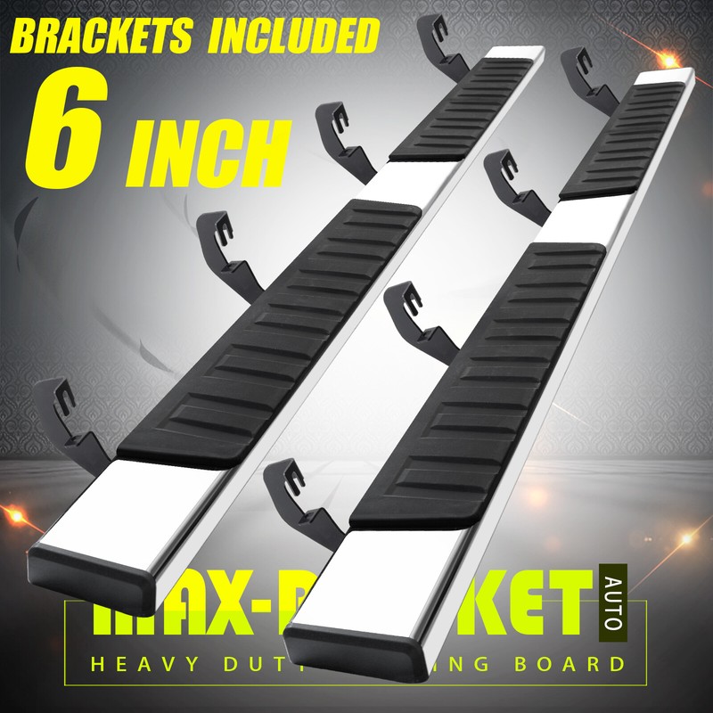Running Boards for 07-18 Silverado/Sierra 1500 Crew Cab 6" Nerf