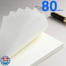 Refillable Blank Paper for 6-Ring Binders - A6 Size, 80 Sheets (160 Pages) - Ideal for Planners, Journals, Notebooks and Diaries