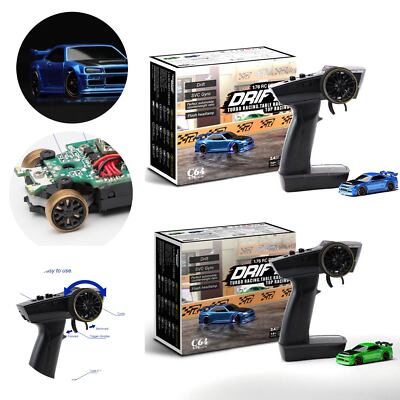 1:76 Fernbedienung C64 RC Drift Turbo Racing Car 4CH RTR Fahrzeug Spielzeug DE
