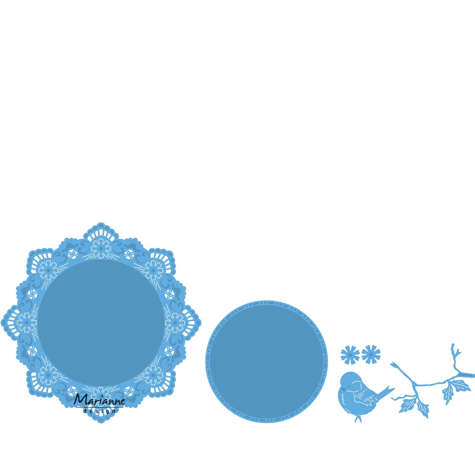 Marianne Design Stanz und Prägeschablone Creatable Petra`s Kreis mit Vogel