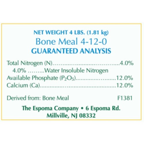 Espoma Organic Bone Meal Plant Food Source of Nitrogen and Phosphorus 24lbs