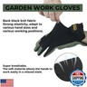 HLDD HANDLANDY Garden Gloves Men, Leather Utility Work Gloves for Gardening, Yardwork, Construction, Mechanics with Reinforced Palm, Green XL