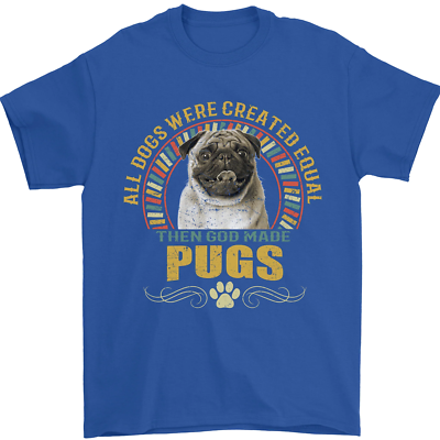 A Pug Dog Mens T-Shirt 100% Cotton