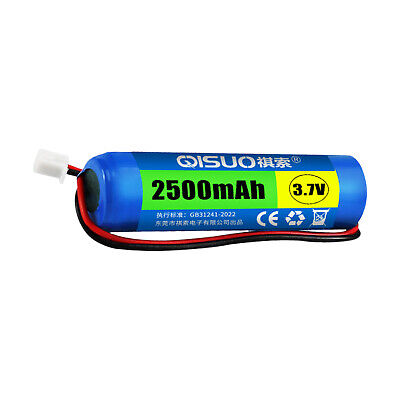 Rechargeable Fishing Lights Li-ion Battery with XH2.54-2P Plug 1pc 3.7V 2500mAh