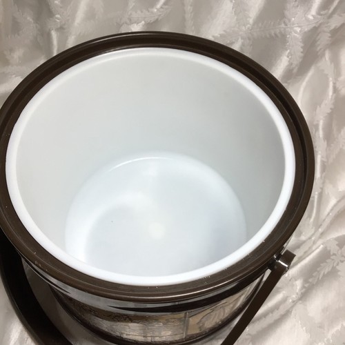 Vtg ATAPCO COPPER ICE BUCKET WITH Party SCENE