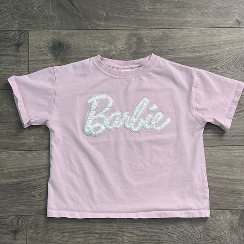 ZARA Barbie Pink Girls 6/7 Boxy Tee Shirt | eBay
