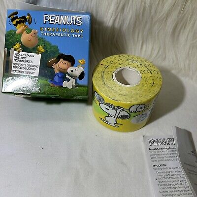 Peanuts Snoopy Kinesiology Muscle Pain Sports Care Therapeutic Tape New!