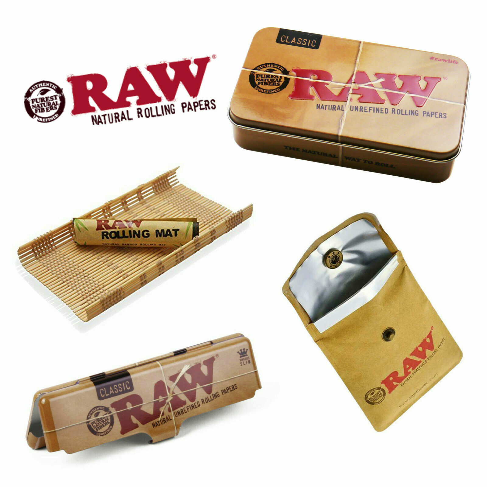 RAW AUTHENTIC SMOKING ACCESSORIES NATURAL TOBACCO ROLLING RAW AUTHENTIC SMOKING ACCESSORIES NATURAL TOBACCO ROLLING