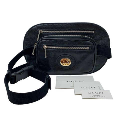 GUCCI ブラック ポーチ ジャンボ GG スモール ポーチブラック レザー | GUCCI公式