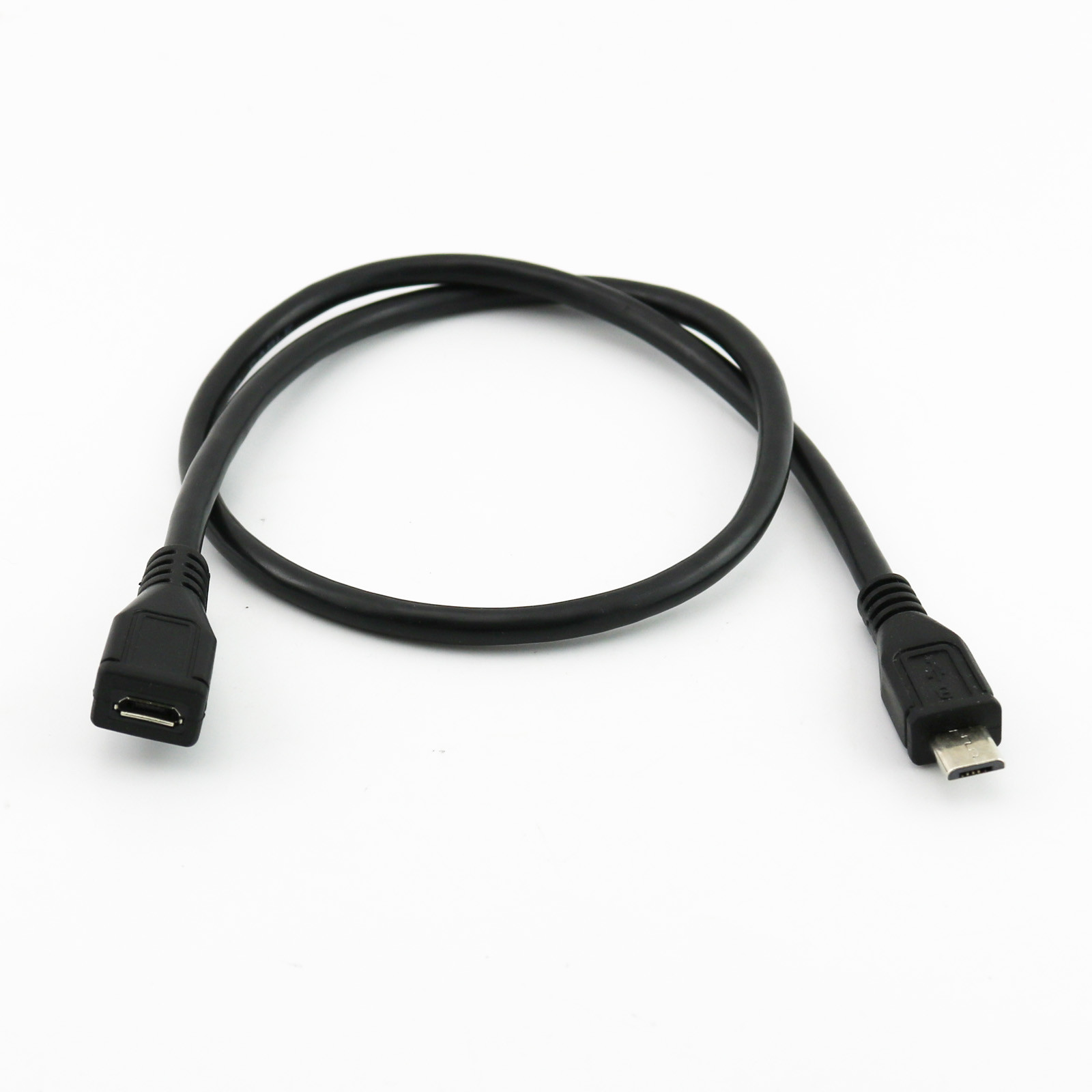 50cm Micro USB Male To Female 5 pin Extension Data Sync Charging Adapter Cable
