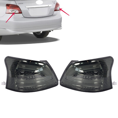 Rear Light Tail Lamp LED Smoke Set For Toyota Yaris Sedan XP40 NCP93 2008-2013