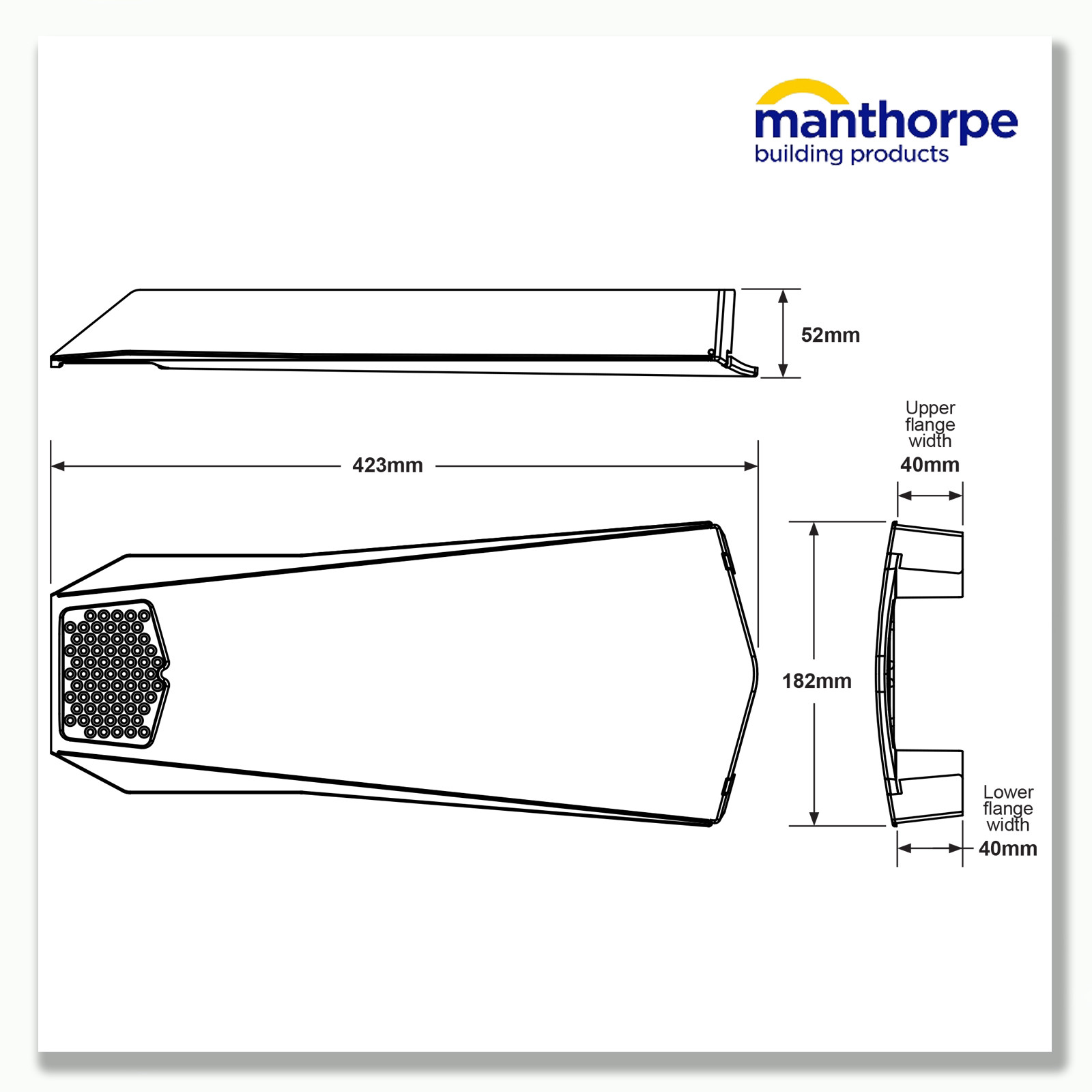 UNIVERSAL DRY VERGE SYSTEM MANTHORPE GABLE APEX ROOF 