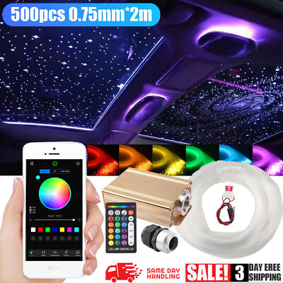 500pcs Home Car Headliner Star Light kit Roof Twinkle Ceiling Light Fiber Optic