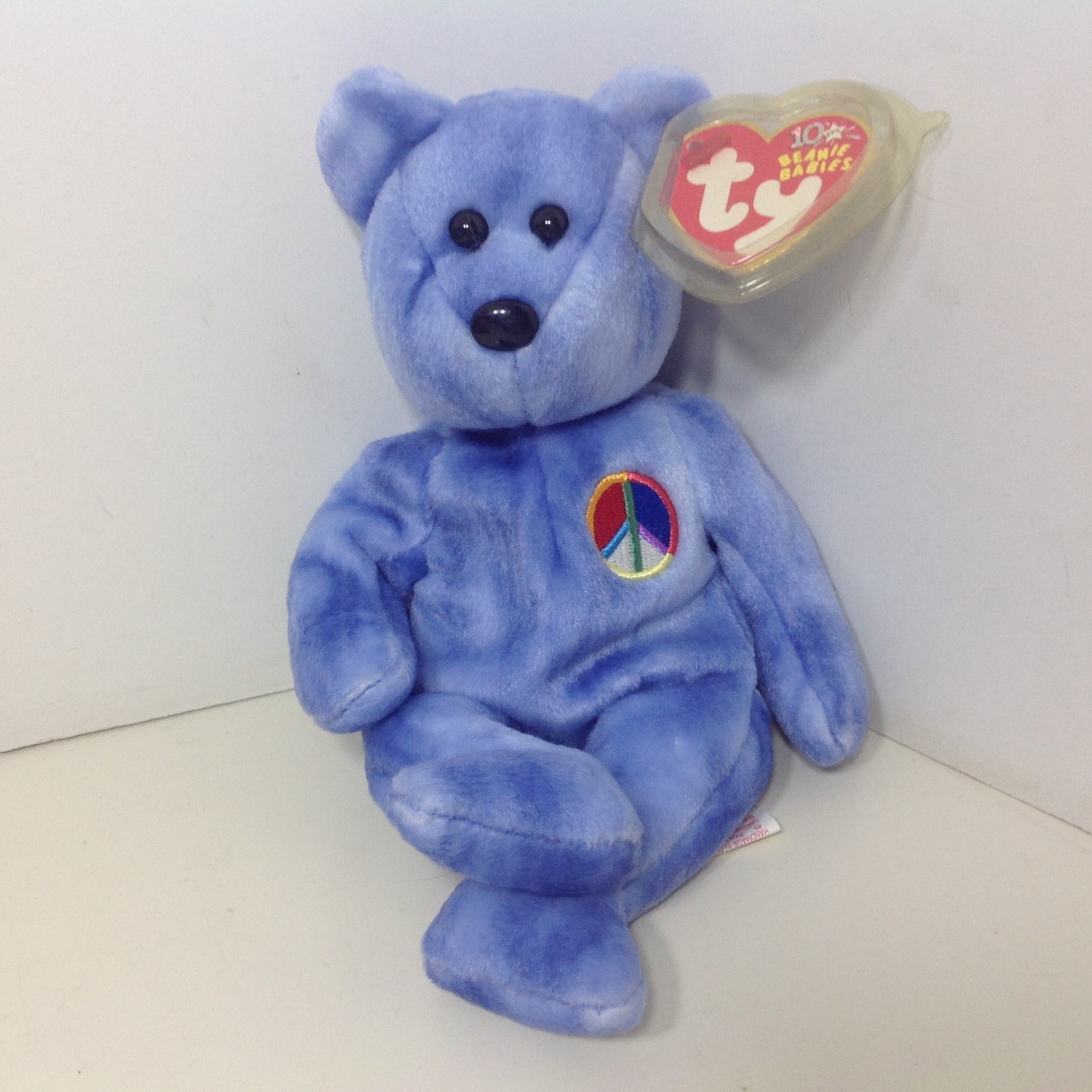 Retired Ty Beanie Baby MWMT PEACE BEAR 10 Years | eBay Retired Ty Beanie Baby MWMT PEACE BEAR 10 Years | eBay