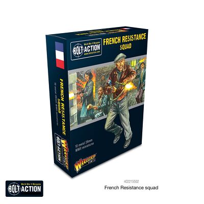Боевой болт Warlord Games Action 402215502, 28 мм, металлический, Отряд Французского сопротивления (10)