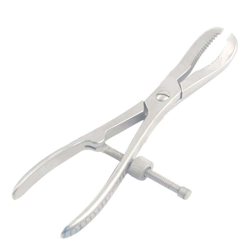 Bone Holding Forceps 9” Reduction Curved Serrated Jaw With Speed Lock Orthopedic
