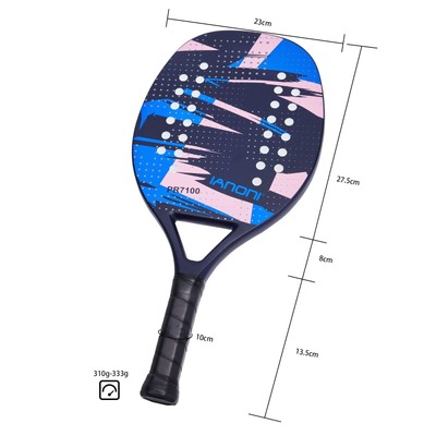 Beach Tennis Paddle Beach Tennis Racket Carbon Fiber with EV