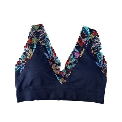 Victoria Secret Pink Blue Bralette Bra Small