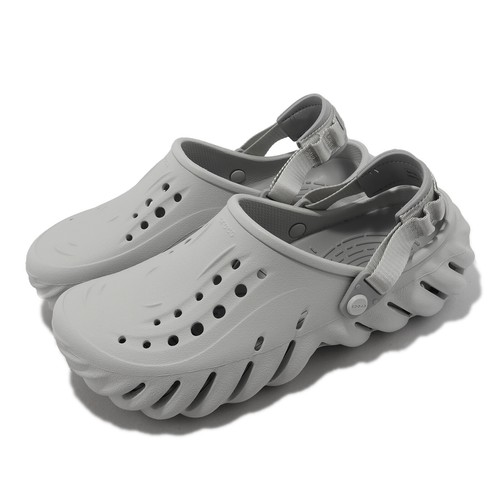 

Crocs Echo Clog Atmosphere Grey Мужские повседневные сандалии унисекс без шнуровки 207937-1FT, Echo Clog