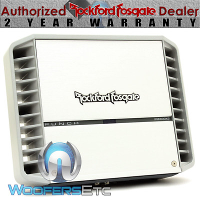ROCKFORD FOSGATE PM300X2 MARINE BOAT CAR 2-CHANNEL 600W MAX SPEAKERS AMPLIFIER