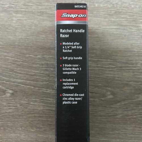 Snap-on Tools Razor SoftGrip Ratchet Handle Blue Gillette Blade Shaver RATCHRZ-B
