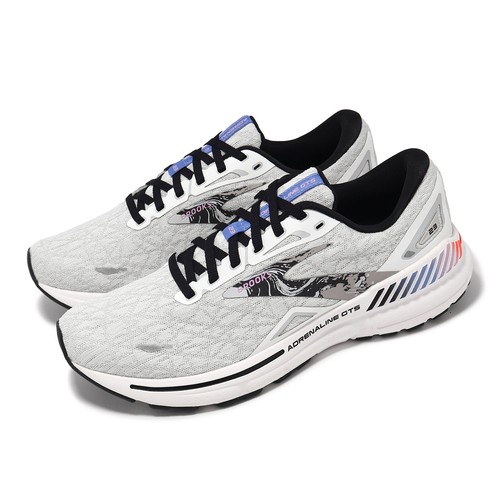 Мужские кроссовки Brooks Adrenaline GTS 23 White Black Orchid Bouquet для бега 1103911D-121