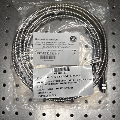 ALLEN BRADLEY 43GT-TBS25SL144 Glass Fiber Optic Cable