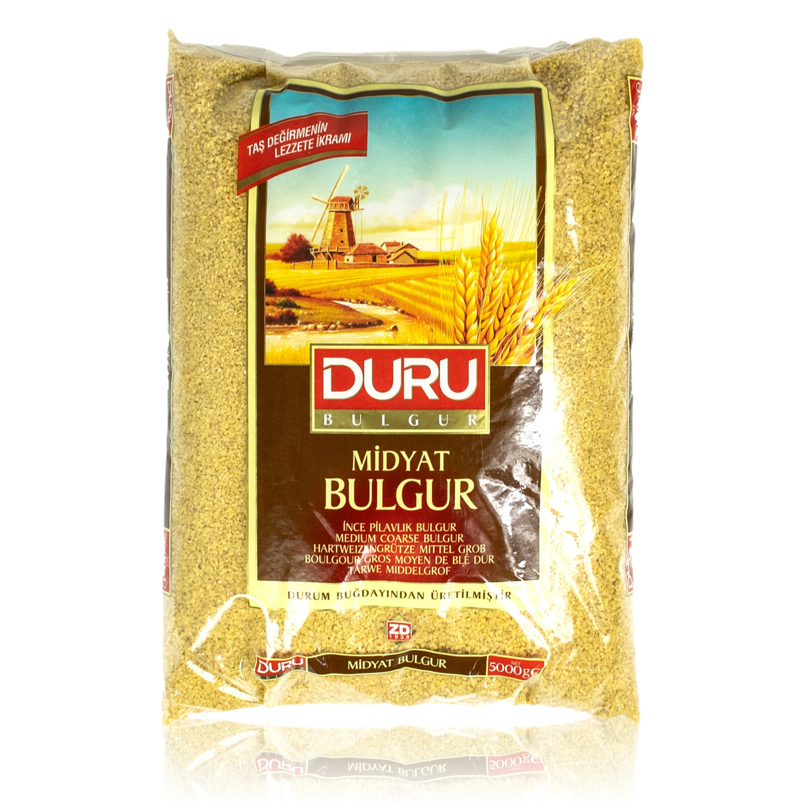 Duru - Bulgur Boulgour Midyat mittel/grob 5 kg Packung (Hartweizengrütze)