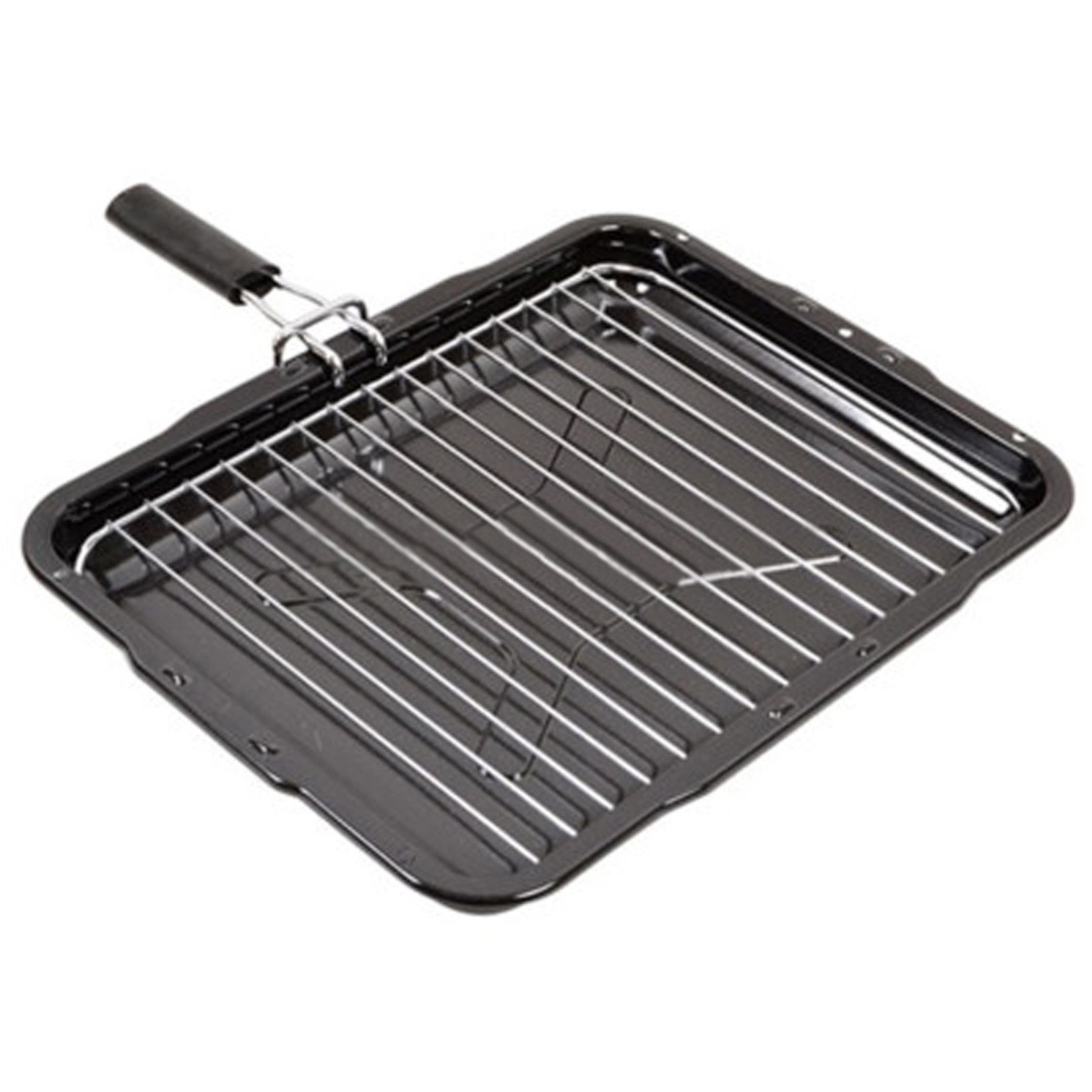 385 x 300 mm Grill Pan Rack Removable Handle for WHIRLPOOL Oven Cooker