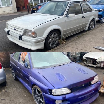 PROJECT FORD ESCORT SERIES 1 RS TURBO CUSTOM & FORD ESCORT COSWORTH REPLICA