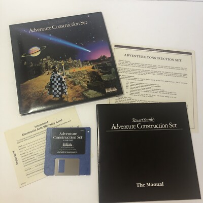 1986 Stuart Smith s Adventure Construction Set Amiga Electronic Arts COMPLETE