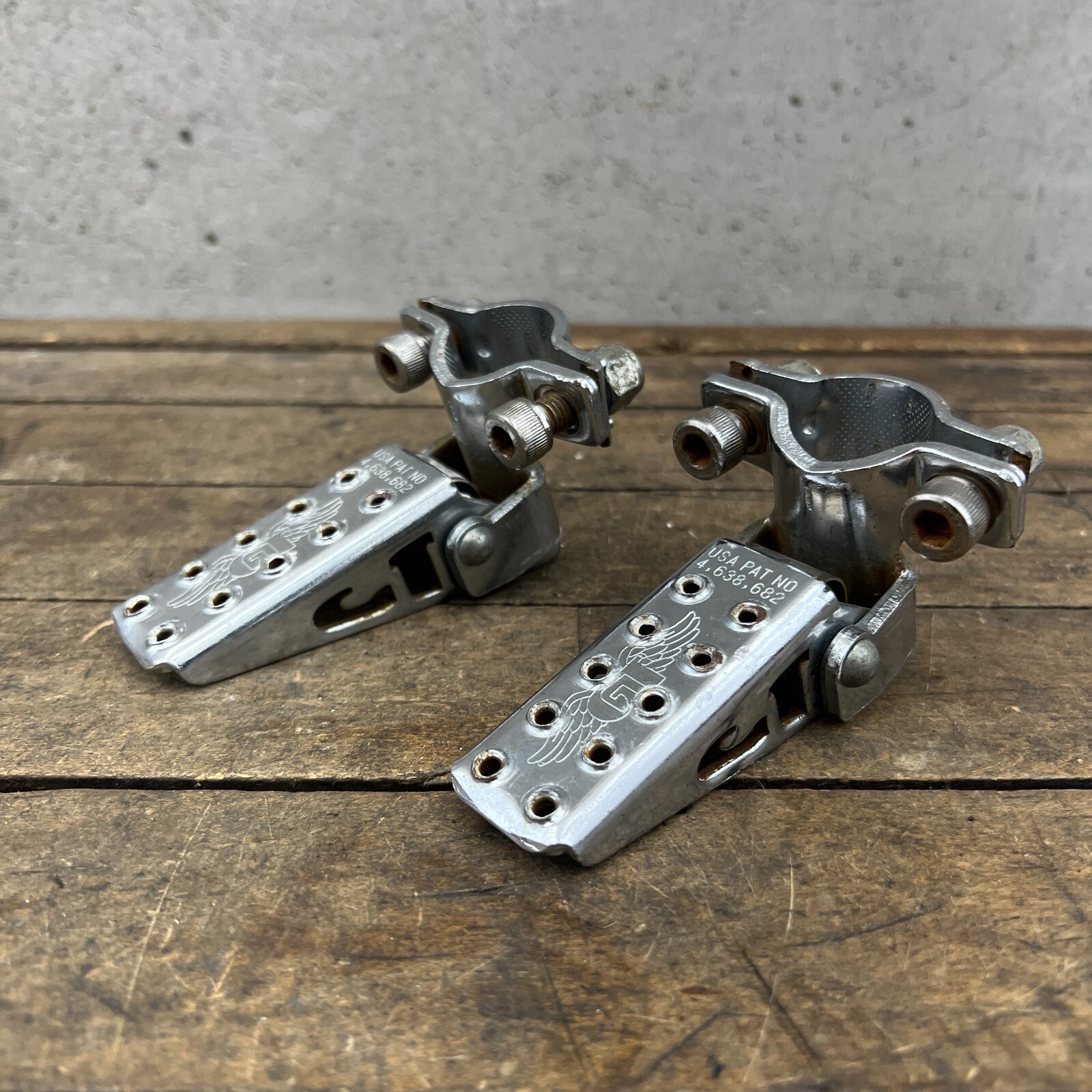 Supports De Fourche BMX GT Old School - USA PAT OG - Années 80 - Paires De Pegs Wing Performer - Neufs Sous Blister