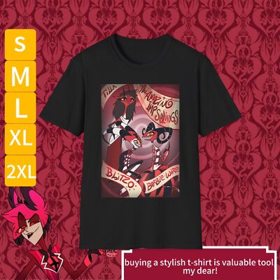 Helluva Boss Blitzo Barbie Wire Tilla Moxxie Millie Unisex Softstyle T-Shirt