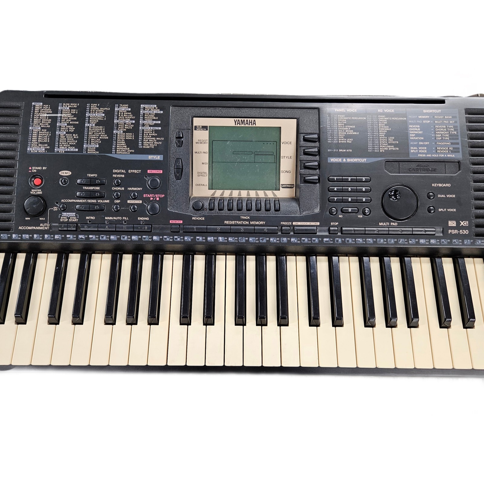 CC　Yamaha　PSR-530 61鍵盤電子キーボード Yamaha Electronic Keyboard: PSR-530 | eBay