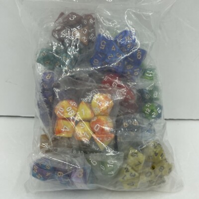 Qmay DND Dice Set 18 X 7 Polyhedral Dice (126pc) Sold in  Bag, D&D