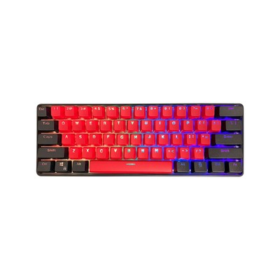 Kraken Pro 60 - BRED Edition 60% Mechanical Keyboard RGB Gaming Keyboard (Sil...