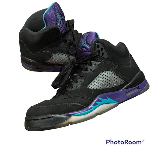 Nike Air Jordan 5 Retro BLACK GRAPE PURPLE 440888-007 YOUTH Size 5Y Womens  6.5 | eBay