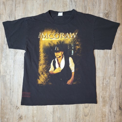 2007 Tim Mcgraw Tour T Shirt Black - EST. 1992 Stamp - See