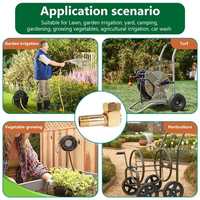 STPCTOU Hose Reel Parts Garden Hose Adapter Swivel Hose Reel Cart Connector 4...