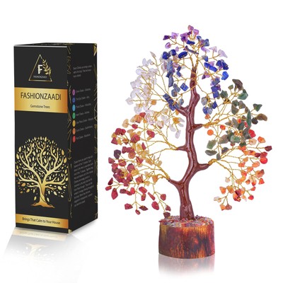 7 Chakra Tree - Crystal Bonsai Tree - Spiritual Decor - Spiritual Gemstones -...
